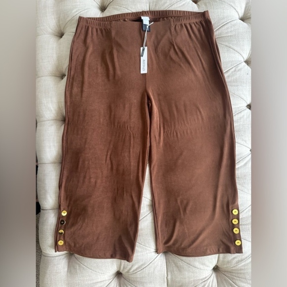 Chico's Rich Brown Pants - Picture 3 of 9